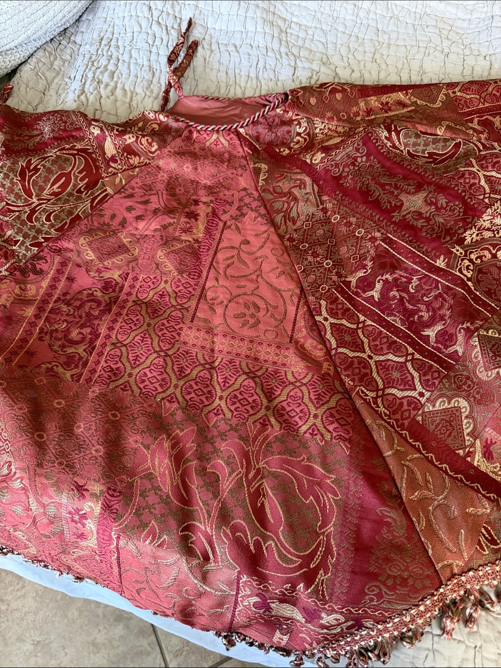 Christmas tree skirt elegant vintage